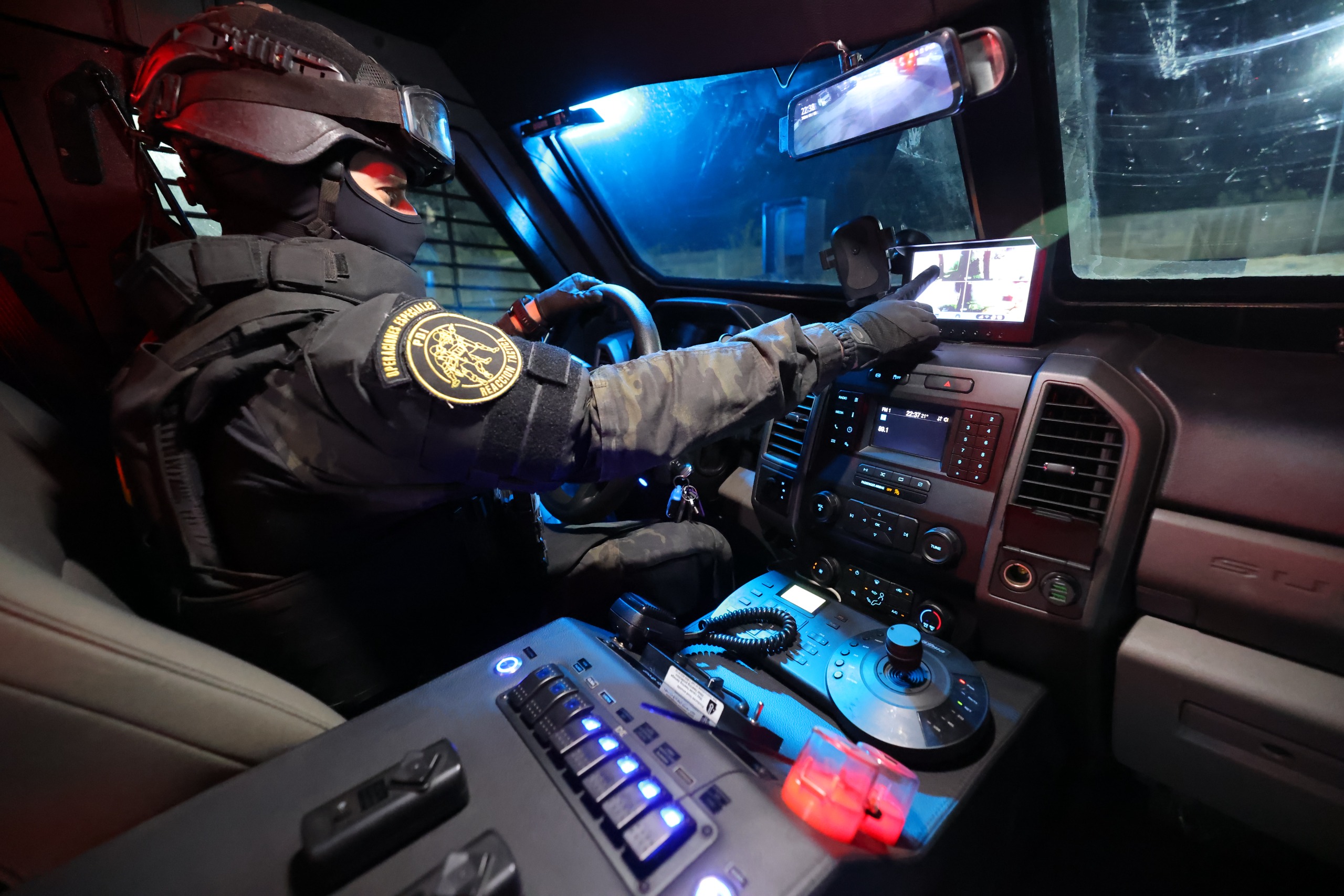 Imagen suministrada por la Brigada de Reacción Táctica Metropolitana (BRTMET) de la Policía de Investigaciones de Chile.