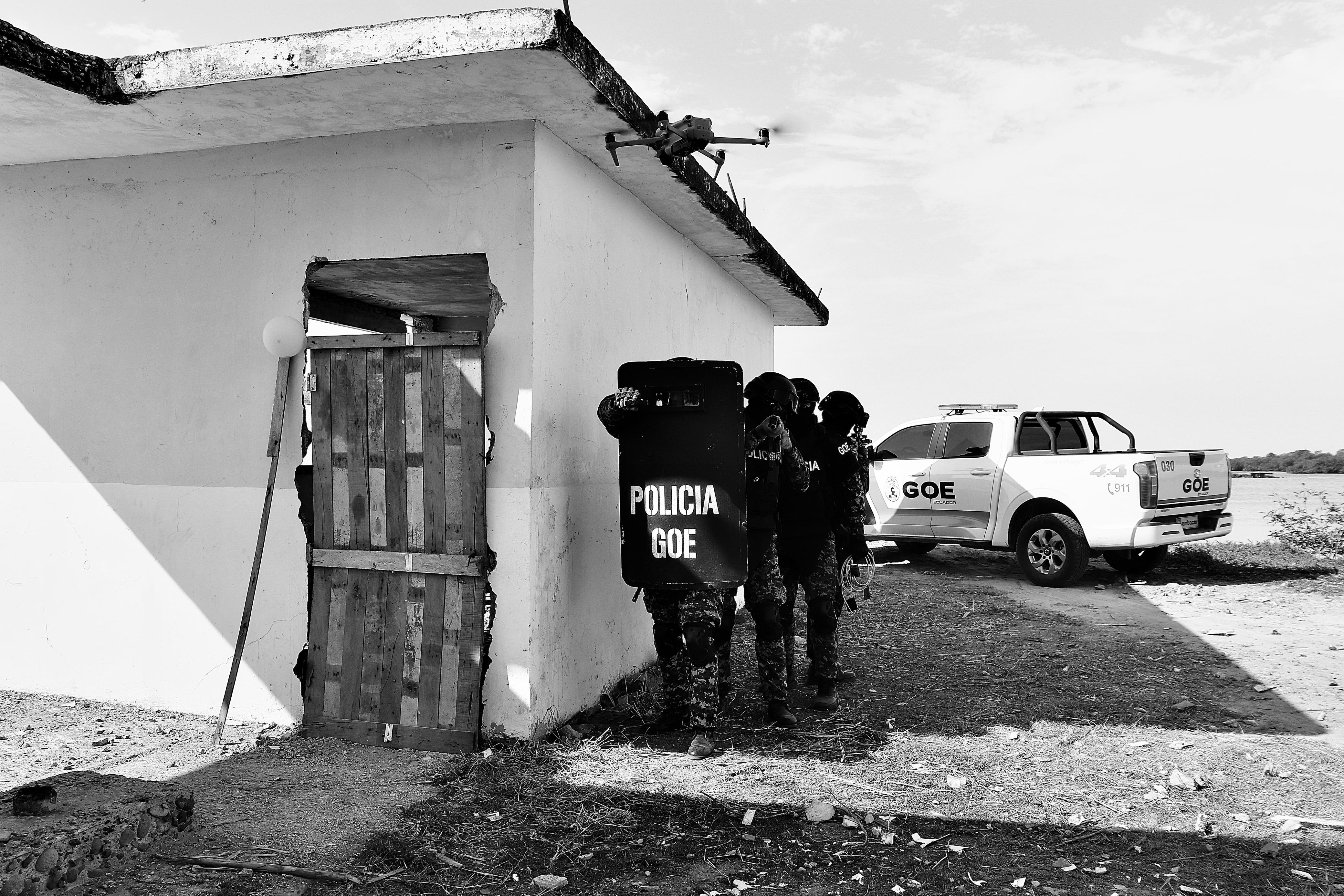 Fotografía suministrada por el Grupo de Operaciones Especiales (GOE) de la Policía Nacional del Ecuador.