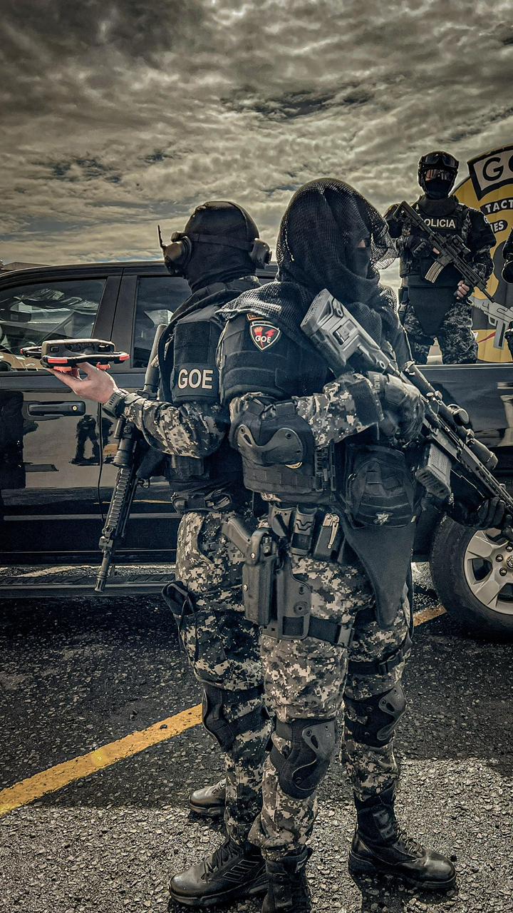 Fotografía suministrada por el Grupo de Operaciones Especiales (GOE) de la Policía Nacional del Ecuador.