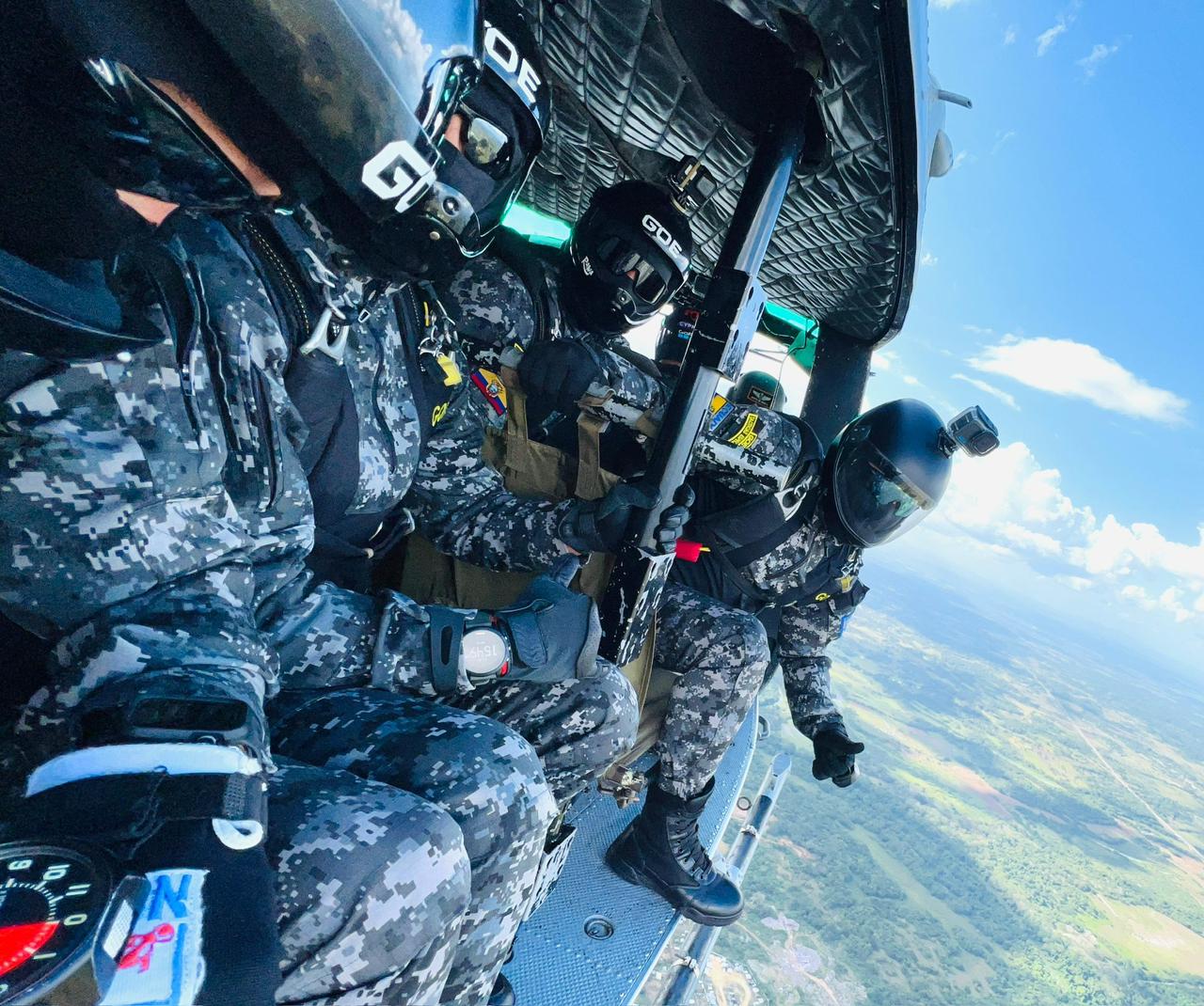 Fotografía suministrada por el Grupo de Operaciones Especiales (GOE) de la Policía Nacional del Ecuador.