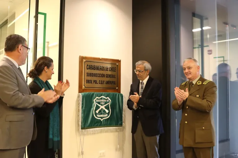 AMERIPOL inaugura el Observatorio Policial para el Control de Orden Público en Santiago de Chile